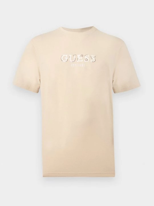 Foto van product T-shirt print Guess bruin
