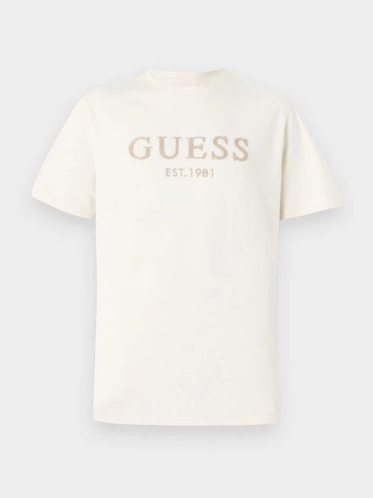 Foto van product T-shirt print Guess crème