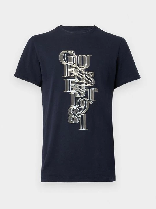 Foto van product T-shirt print Guess donkerblauw