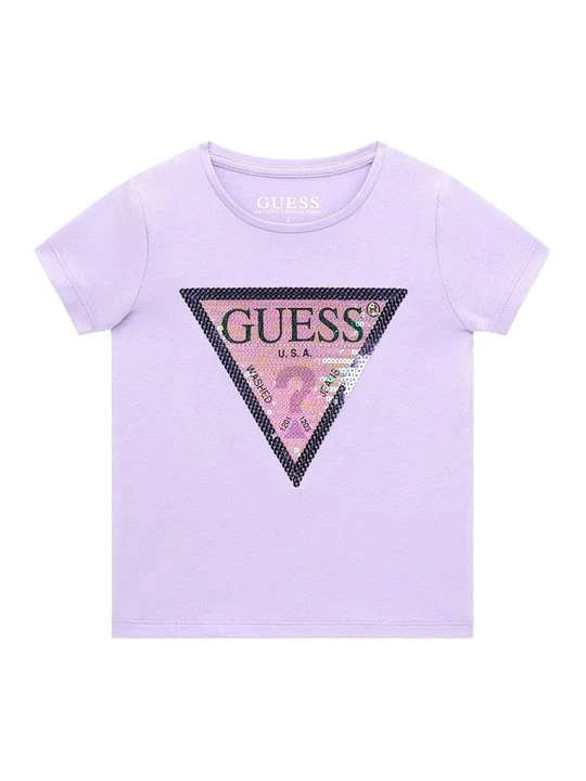 Foto van product T-shirt print Guess paars