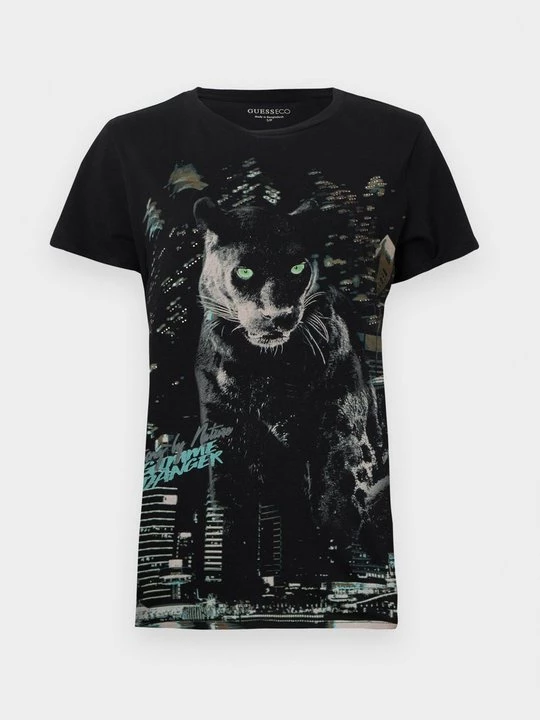 Foto van product T-shirt print Guess zwart
