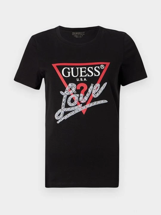 Foto van product T-shirt print Guess zwart