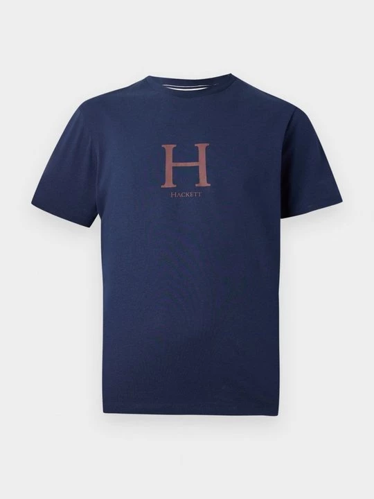 Foto van product T-shirt print Hackett London donkerblauw