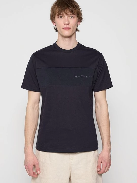 Foto van product T-shirt print Hackett London donkerblauw