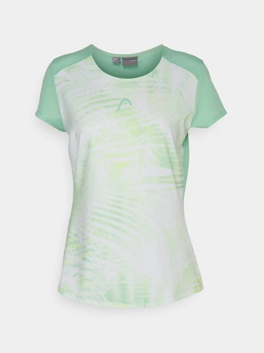 Foto van product T-shirt print Head mintgroen