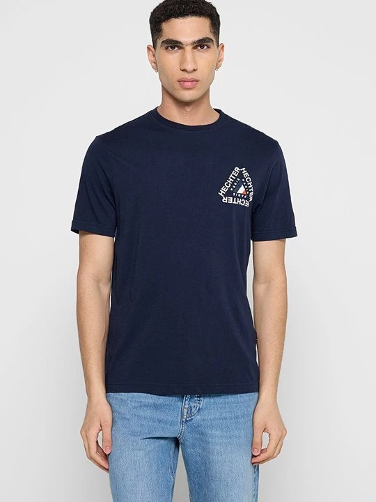 Foto van product T-shirt print HECHTER PARIS donkerblauw