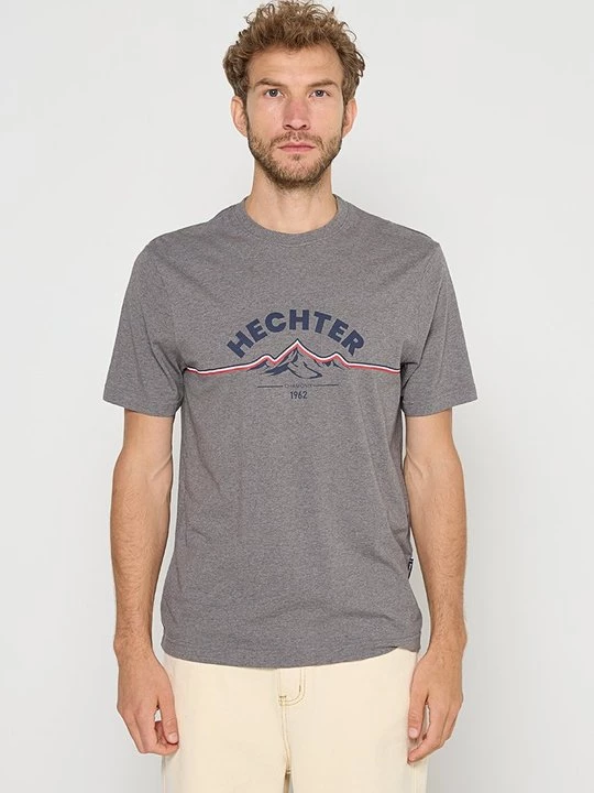 Foto van product T-shirt print HECHTER PARIS grijs