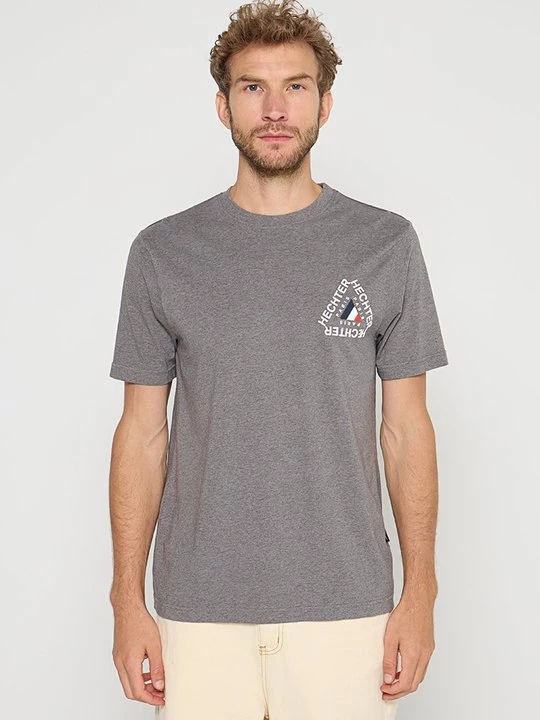 Foto van product T-shirt print HECHTER PARIS grijs