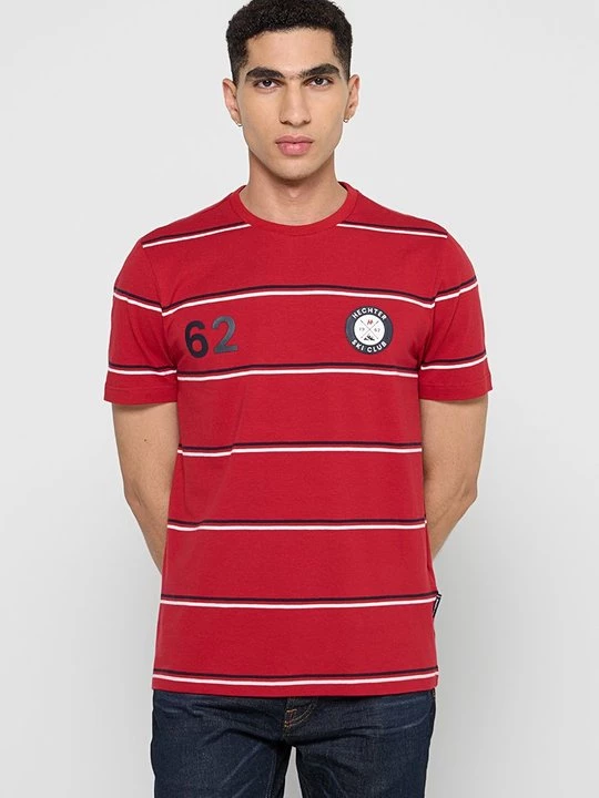 Foto van product T-shirt print HECHTER PARIS rood