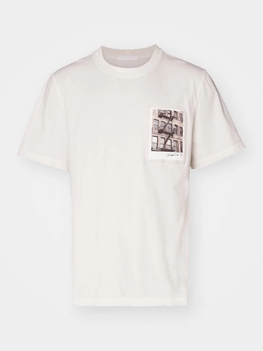 Foto van product T-shirt print Helmut Lang crème