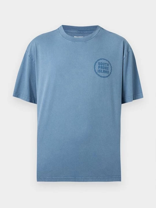 Foto van product T-shirt print Hollister Co. blauw