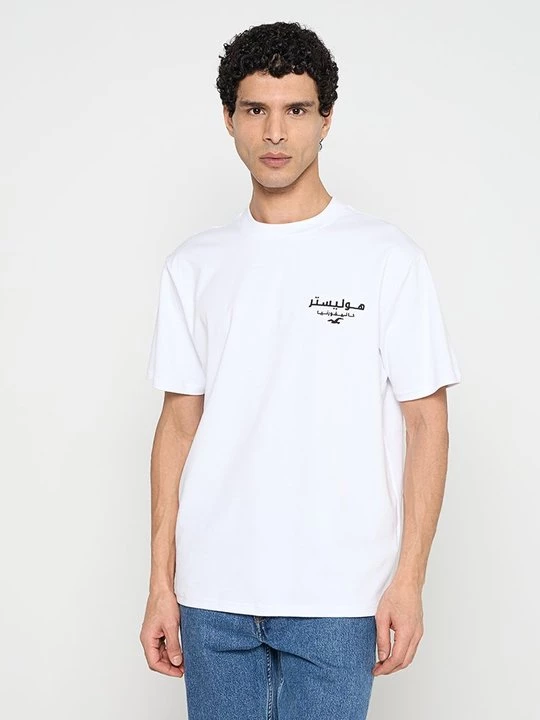 Foto van product T-shirt print Hollister Co. wit