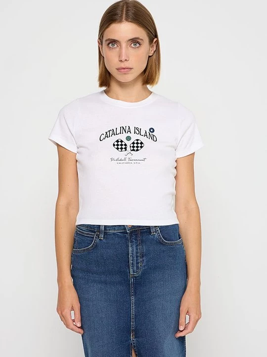 Foto van product T-shirt print Hollister Co. wit