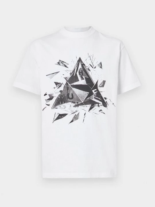 Foto van product T-shirt print HUF wit