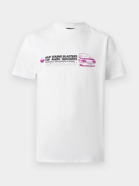 Foto van product T-shirt print HUF wit