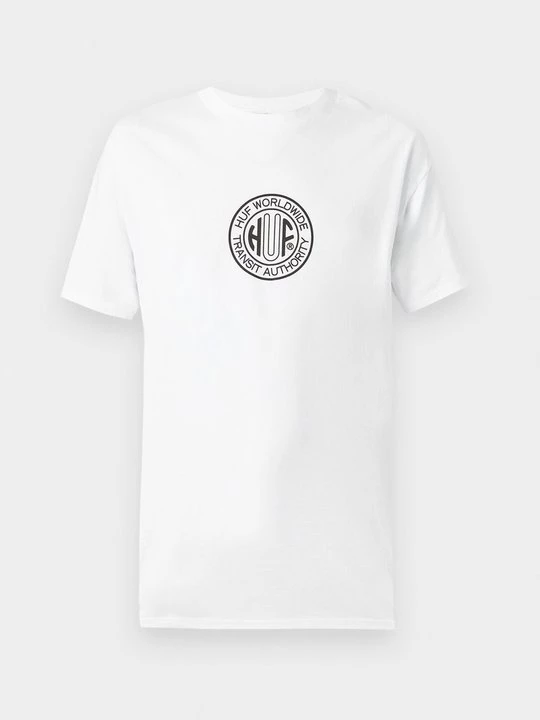 Foto van product T-shirt print HUF wit
