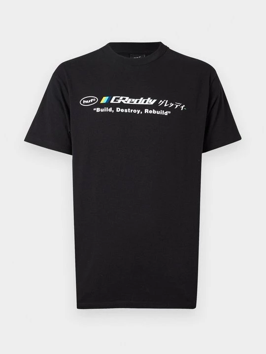 Foto van product T-shirt print HUF zwart