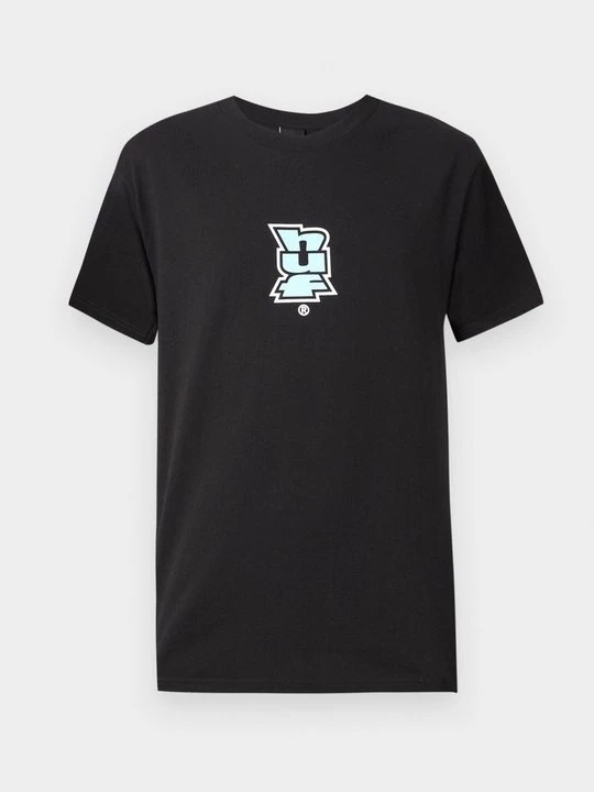 Foto van product T-shirt print HUF zwart