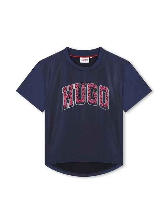 Foto van product T-shirt print Hugo blauw
