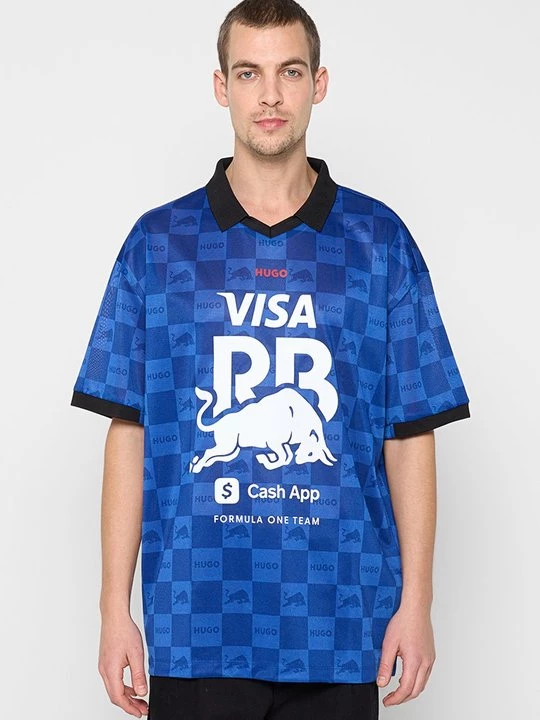 Foto van product T-shirt print Hugo blauw