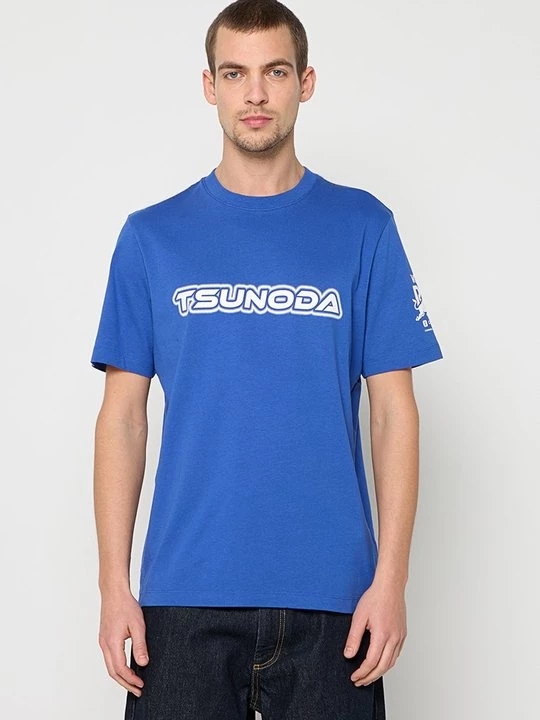 Foto van product T-shirt print Hugo blauw