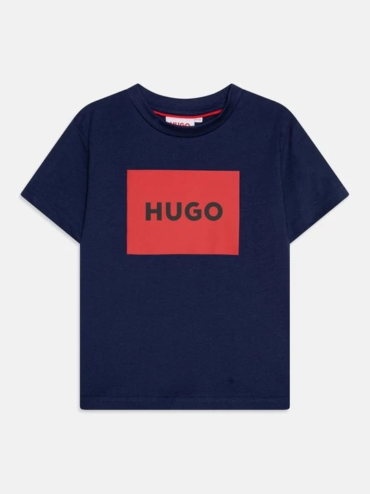 Foto van product T-shirt print Hugo donkerblauw