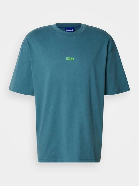 Foto van product T-shirt print Hugo turquoise