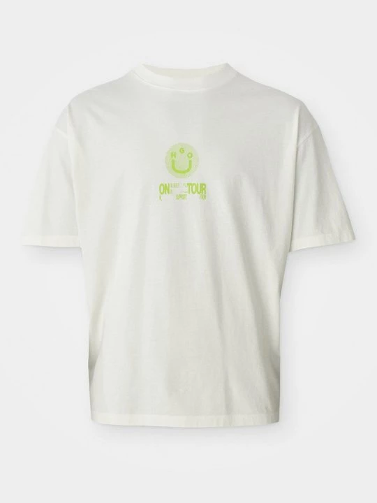 Foto van product T-shirt print Hugo wit