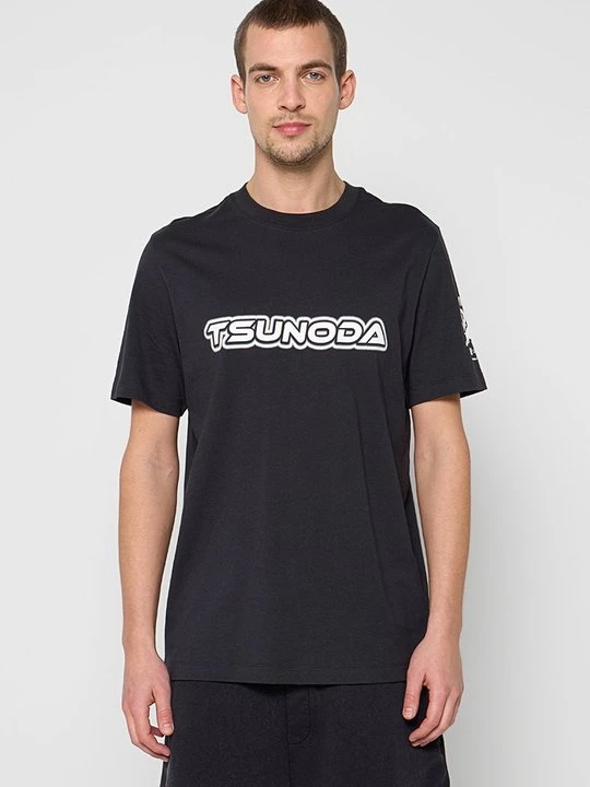 Foto van product T-shirt print Hugo zwart