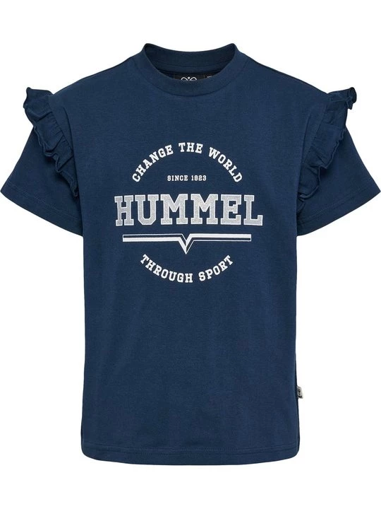 Foto van product T-shirt print Hummel blauw