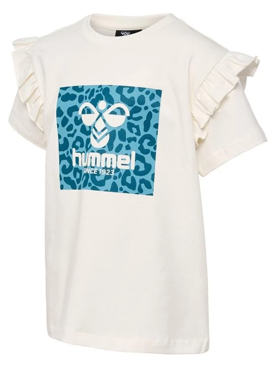 Foto van product T-shirt print Hummel crème