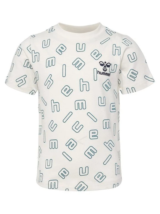 Foto van product T-shirt print Hummel crème