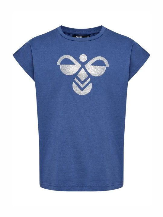 Foto van product T-shirt print Hummel donkerblauw