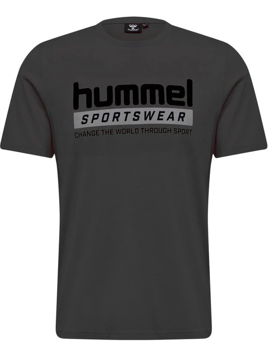 Foto van product T-shirt print Hummel donkergrijs