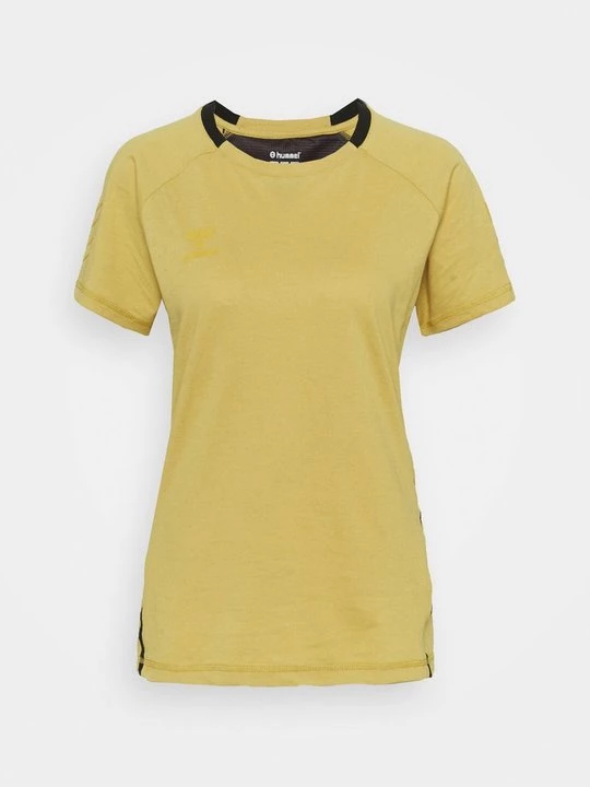 Foto van product T-shirt print Hummel goudkleurig