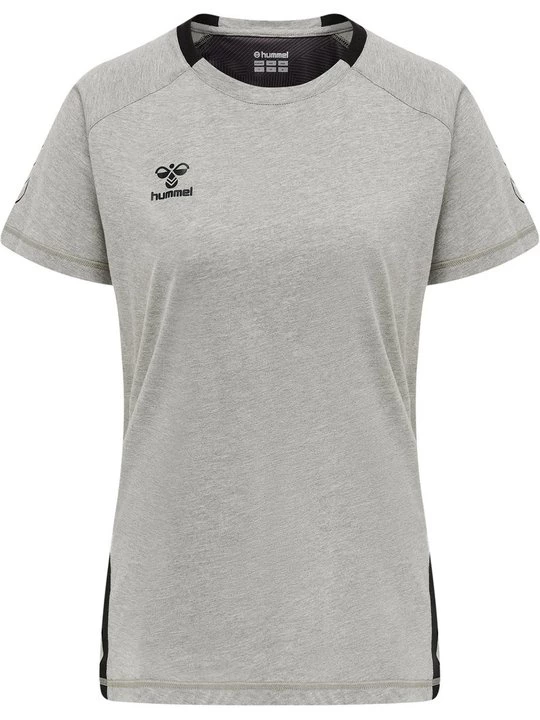 Foto van product T-shirt print Hummel grijs gemêleerd
