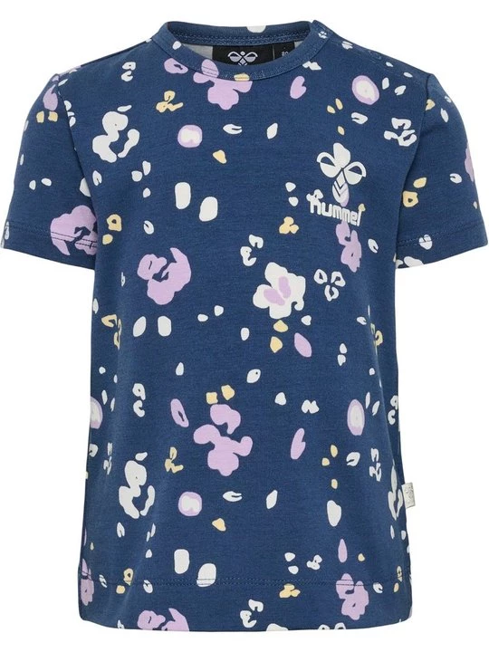 Foto van product T-shirt print Hummel koningsblauw