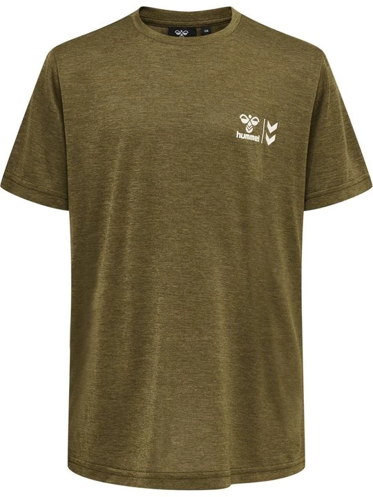 Foto van product T-shirt print Hummel olijfgroen