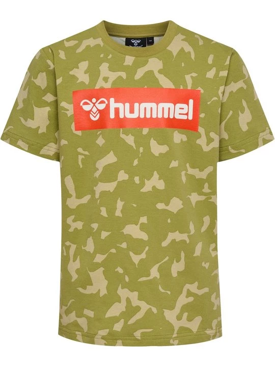 Foto van product T-shirt print Hummel olijfgroen