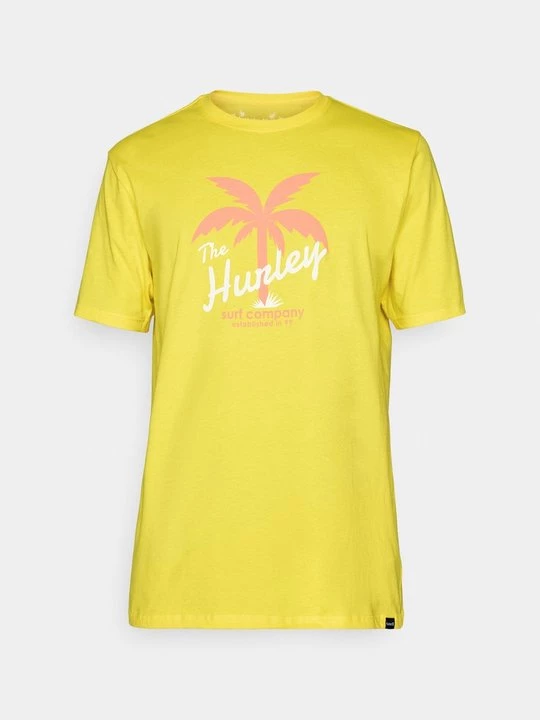 Foto van product T-shirt print Hurley geel