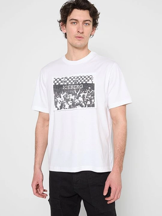 Foto van product T-shirt print Iceberg wit