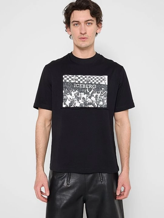 Foto van product T-shirt print Iceberg zwart