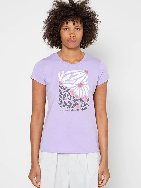 Foto van product T-shirt print icepeak paars