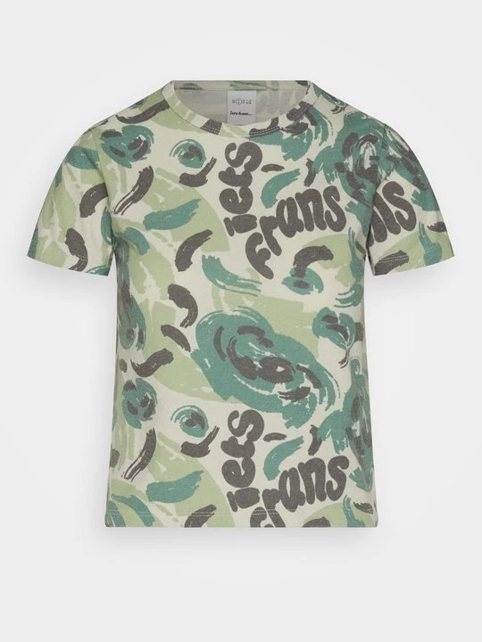 Foto van product T-shirt print Iets frans… groen