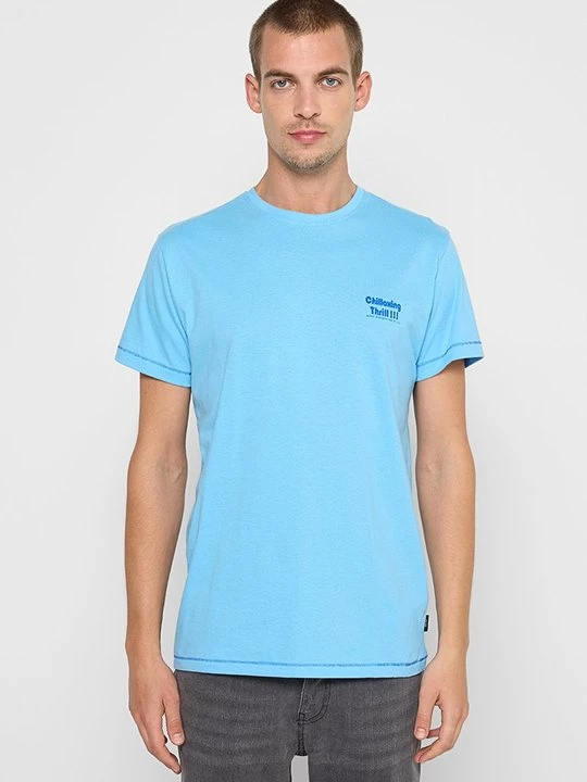 Foto van product T-shirt print INDICODE blauw