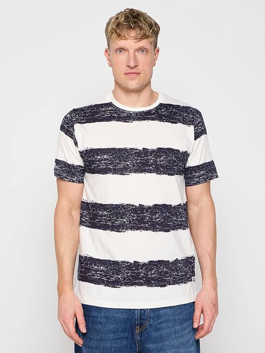 Foto van product T-shirt print INDICODE donkerblauw