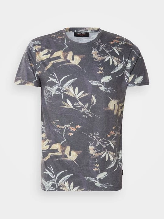 Foto van product T-shirt print INDICODE zwart