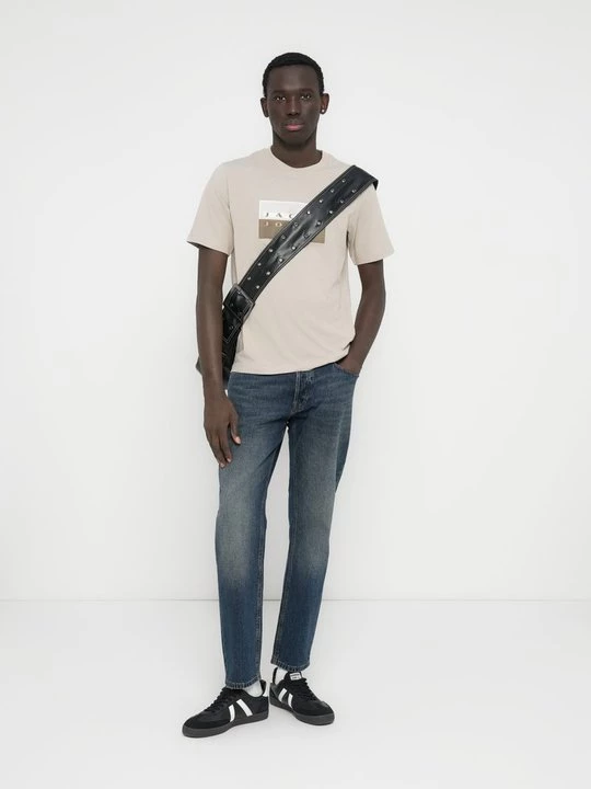 Foto van product T-shirt print Jack&Jones beżowy