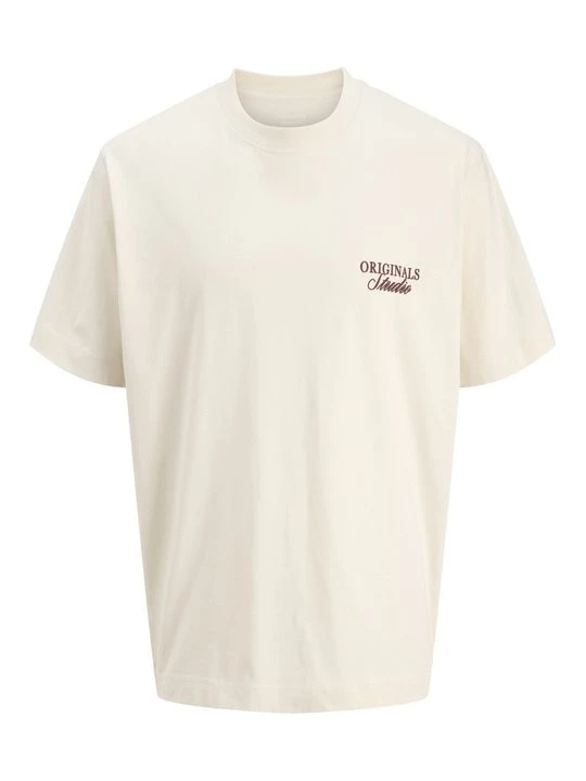 Foto van product T-shirt print Jack&Jones beżowy
