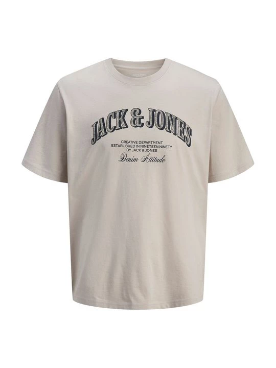 Foto van product T-shirt print Jack&Jones beżowy
